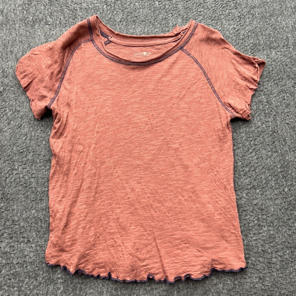 Natural Life Lily Cotton Short Sleeve Tee Shirt Size Small Boho Hippie Festival